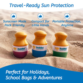 Solar Buddies replaceable heads laid out to highlight sustainability and savings