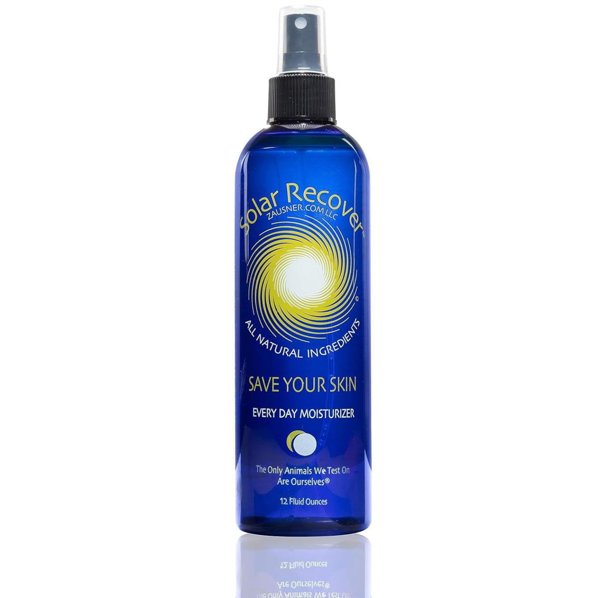 Solar Recover front bottle showing branding and 12 oz size for easy recognition and trust