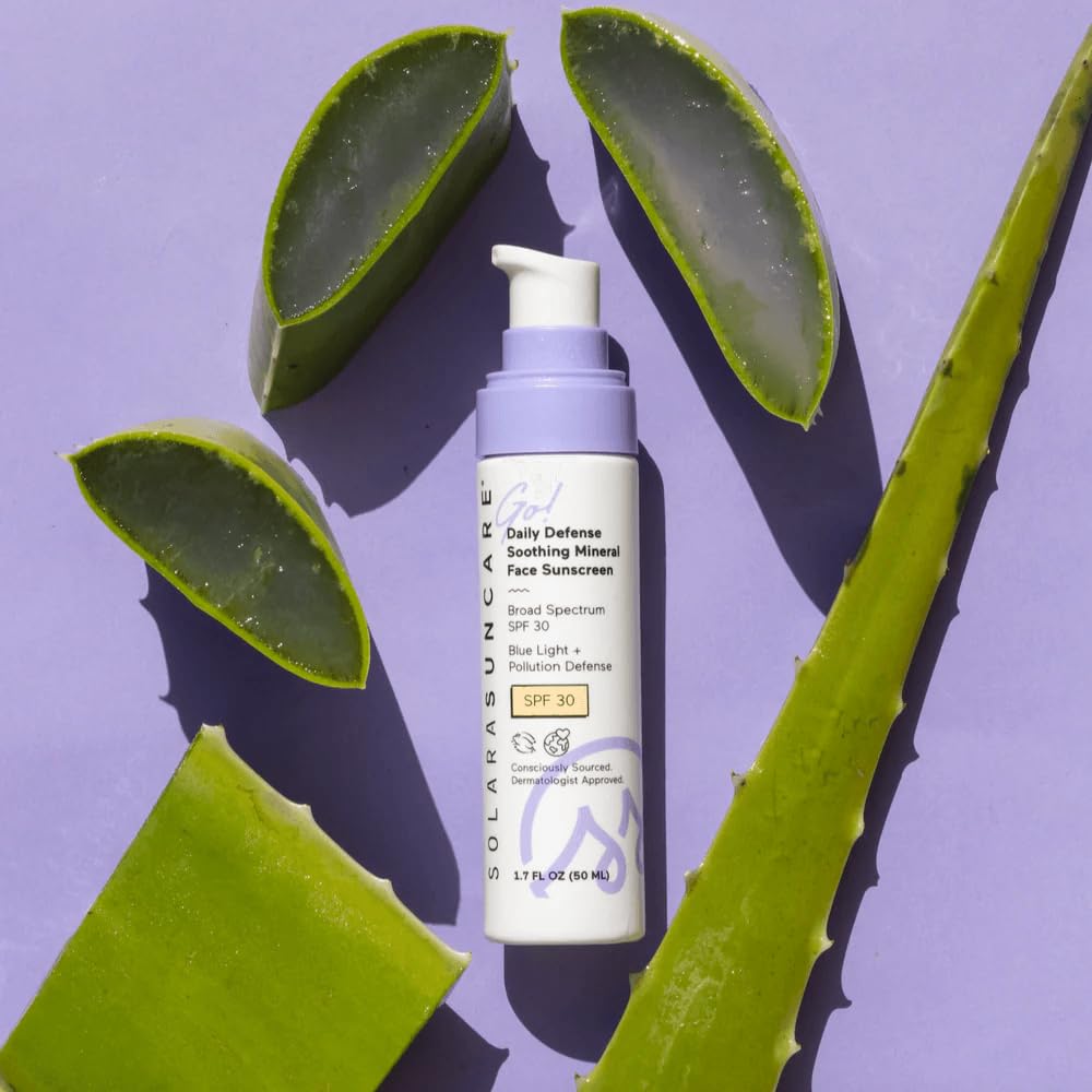 SOLARA SUNCARE texture close-up highlighting lightweight absorption benefit