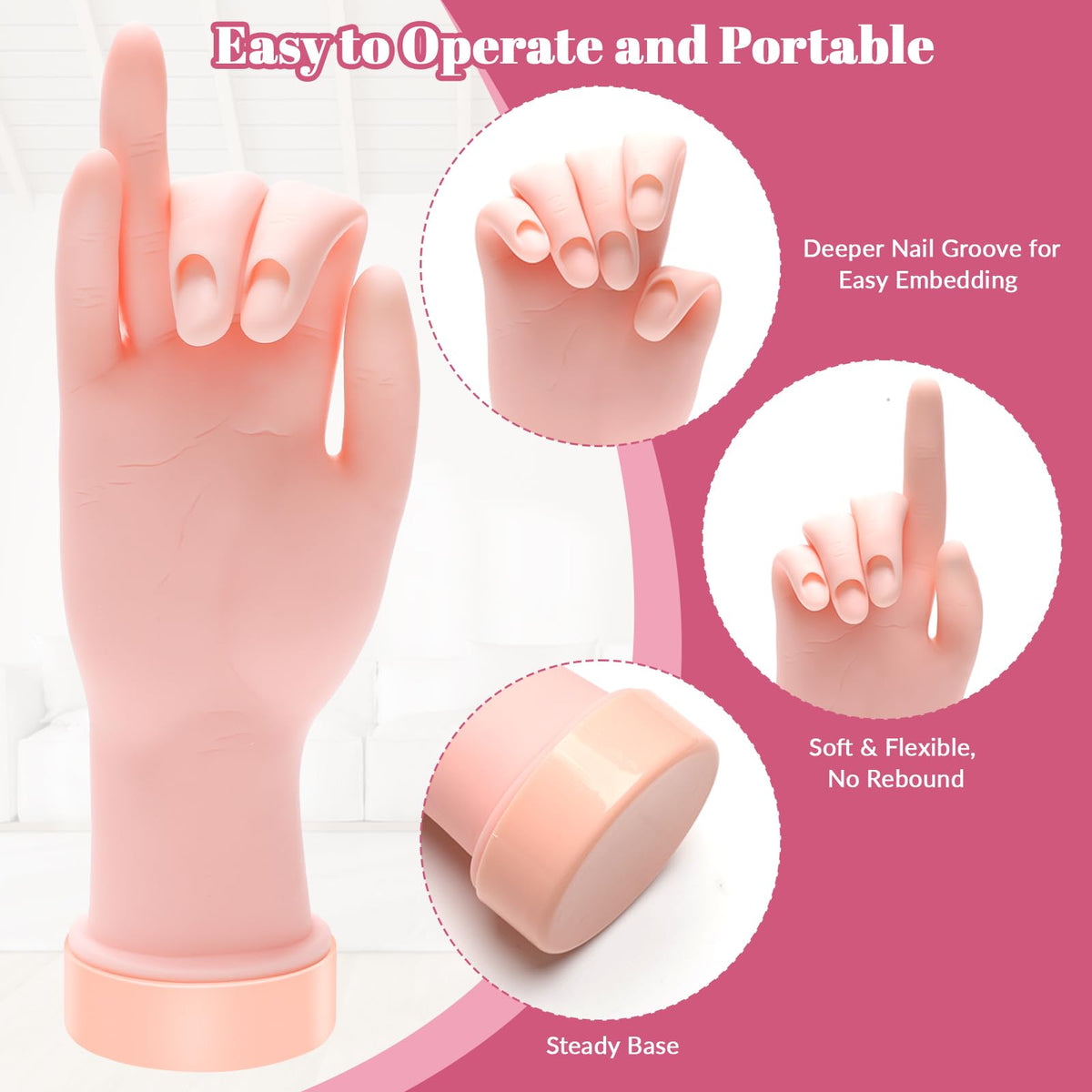 Solaradgy close-up of finger bending highlighting flexible metal-wire core and pose holding