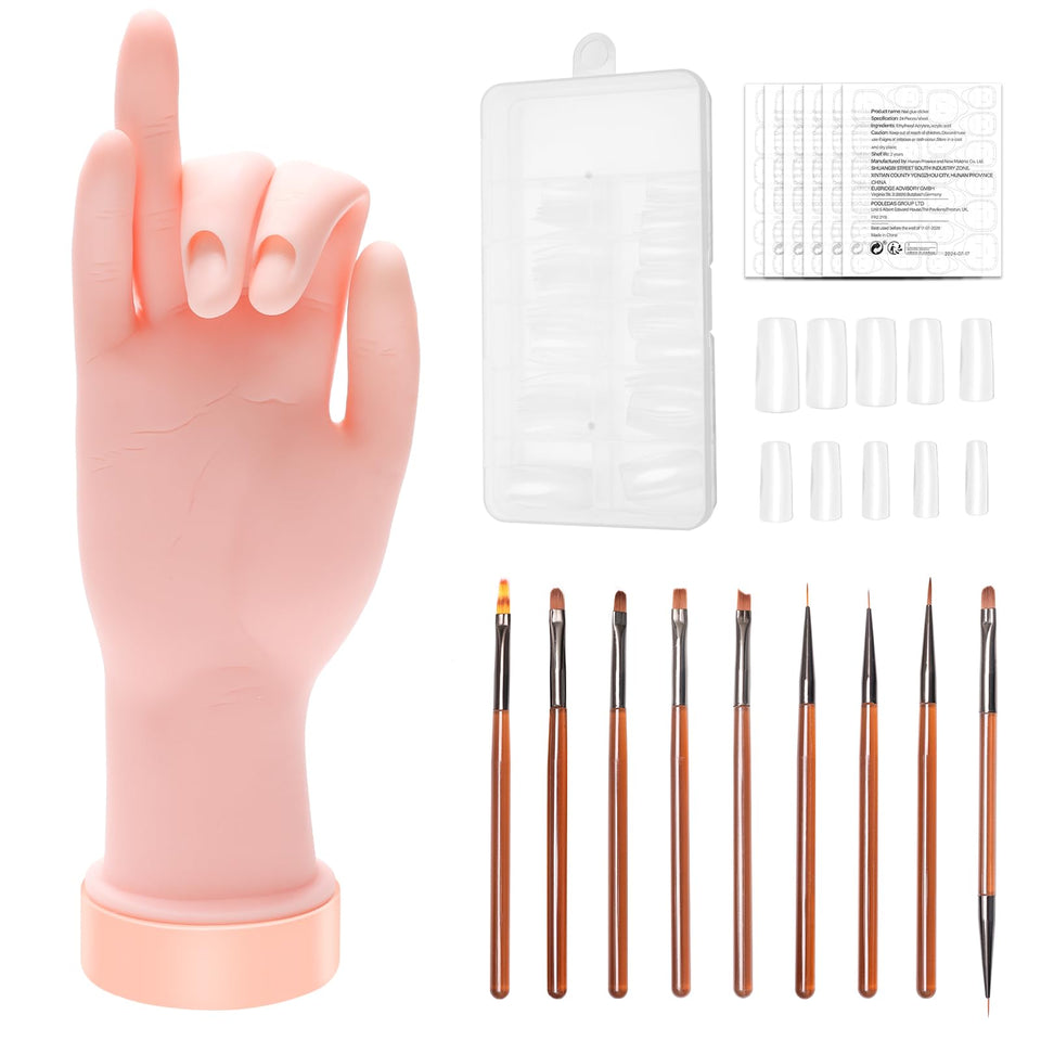 Solaradgy front view practice hand showing realistic shape and stable base for easy practice