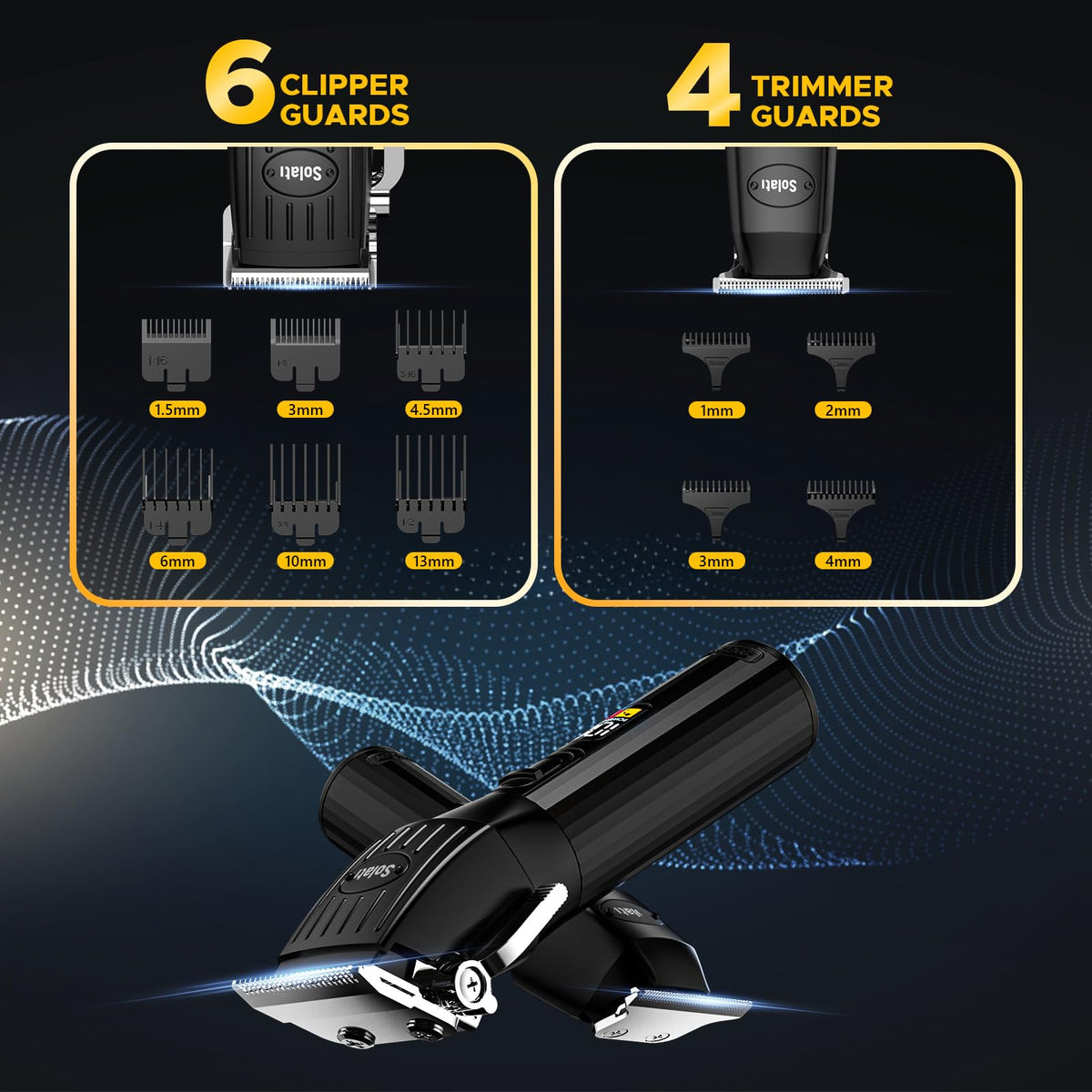 Solati clipper held in hand to show scale and ergonomic control benefit