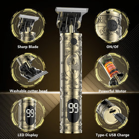 Solati washable trimmer head under water demonstrating easy cleaning advantage
