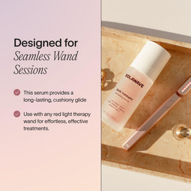 Solawave dropper dispensing serum demonstrating easy controlled application