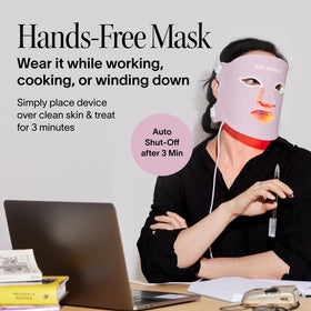 Back of Solawave mask showing flexible medical-grade silicone texture for gentle contact