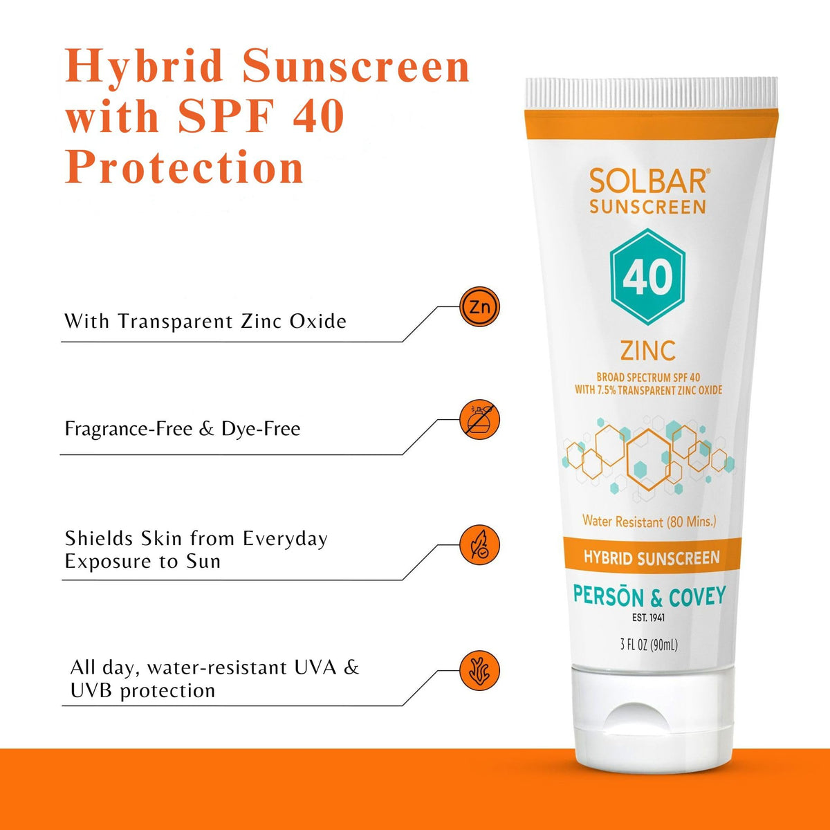 Applying Solbar on face for lightweight protection and makeup-ready base