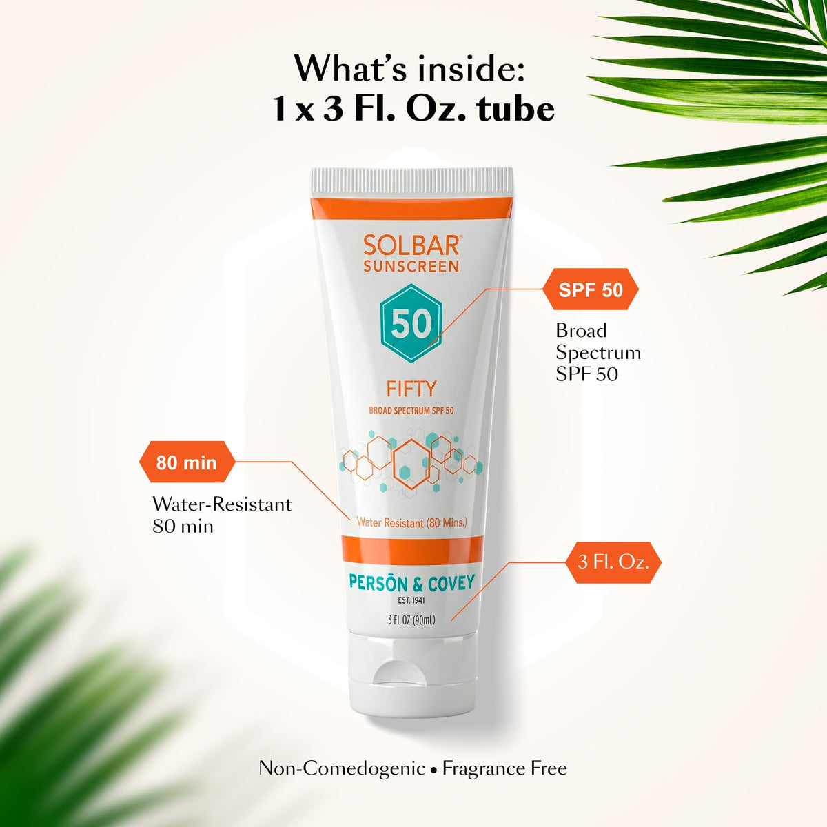 Solbar Fifty cream texture closeup showing hydrating quick absorption