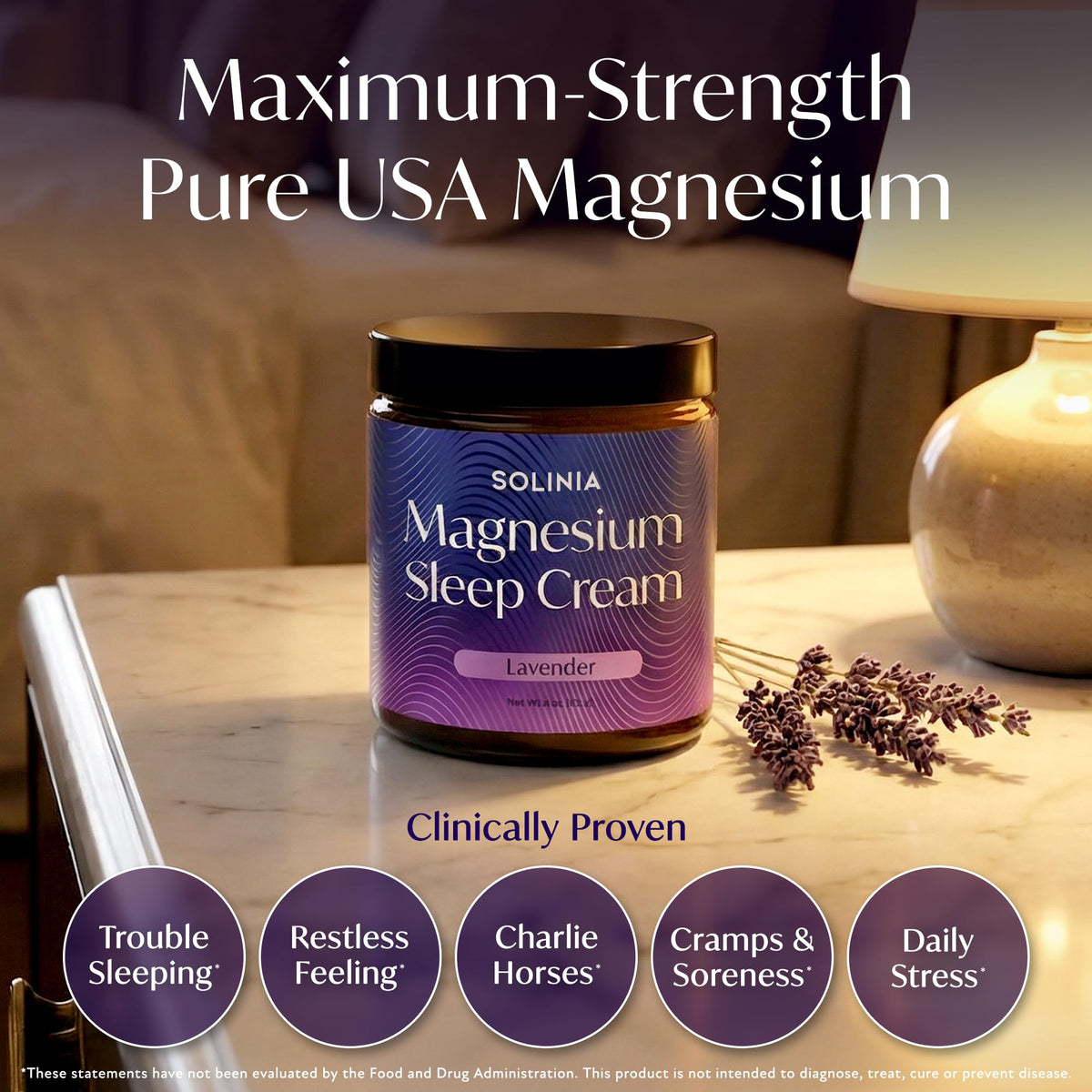 Solinia open cream texture displaying rich, creamy magnesium butter for absorption