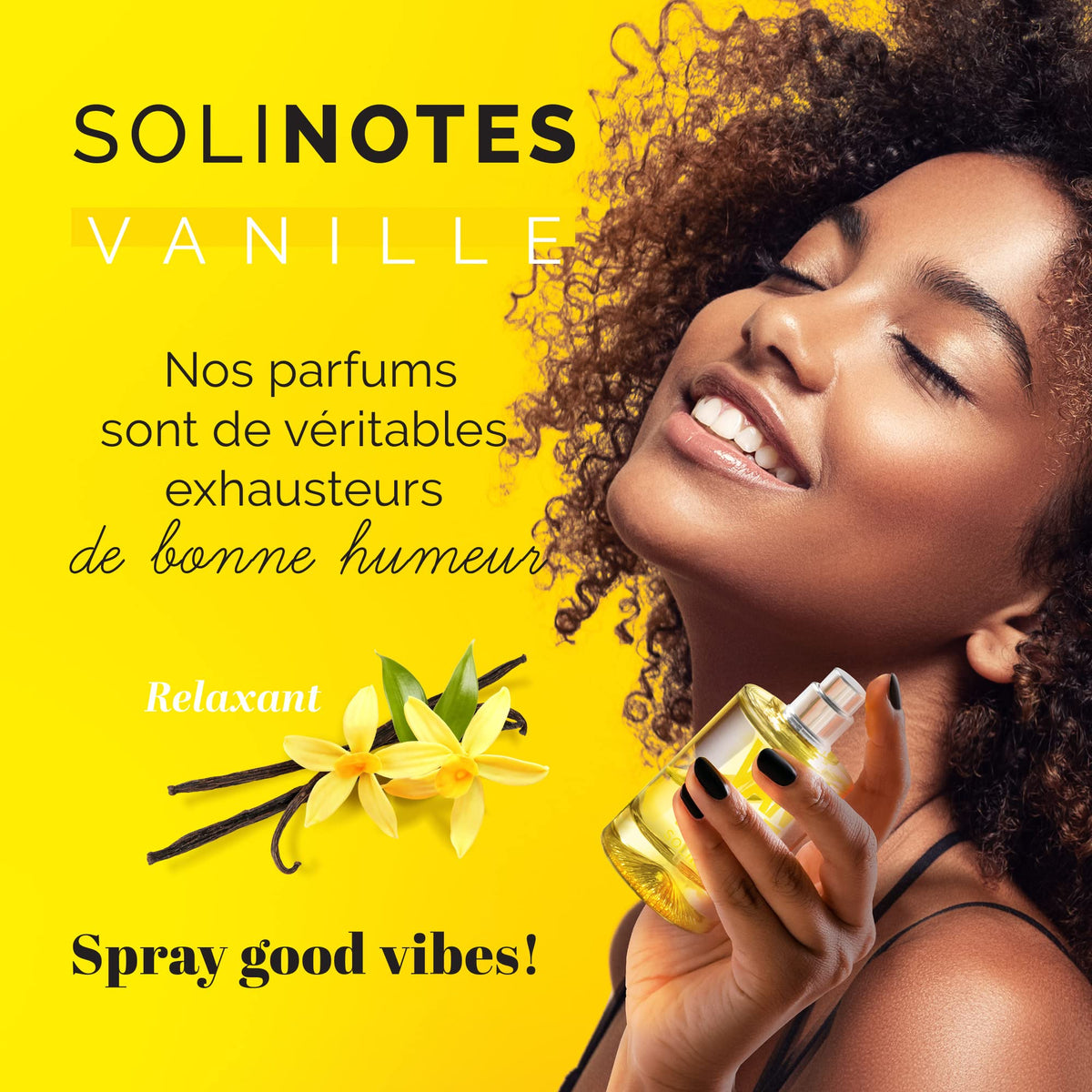Solinotes bottle beside common items to show 50 ml scale benefit: portable everyday size