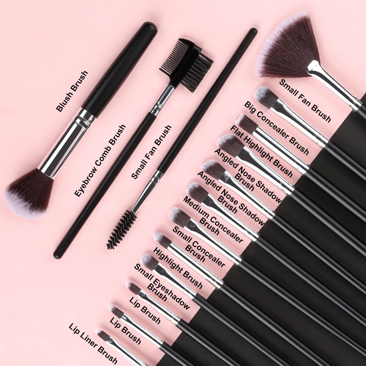 SOLVE applying foundation with a large brush demonstrating even coverage and quick application