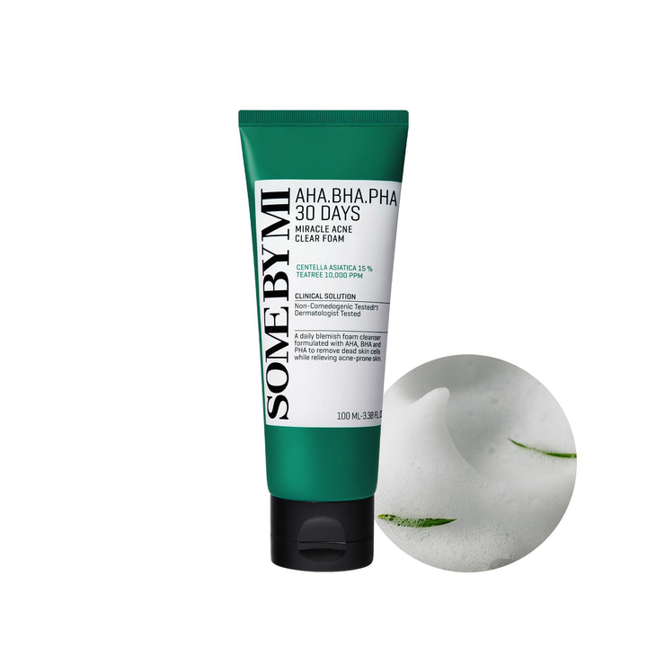 SOME BY MI front packaging showing cleanser and clear benefits