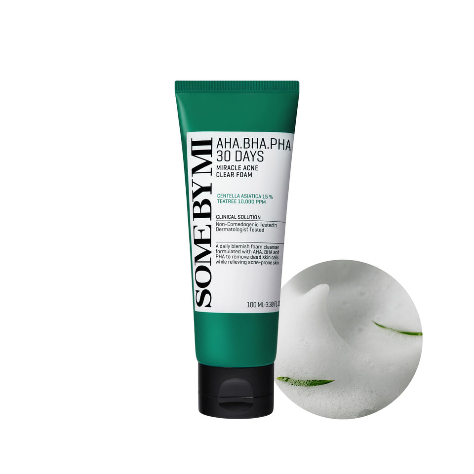 SOME BY MI front packaging showing cleanser and clear benefits