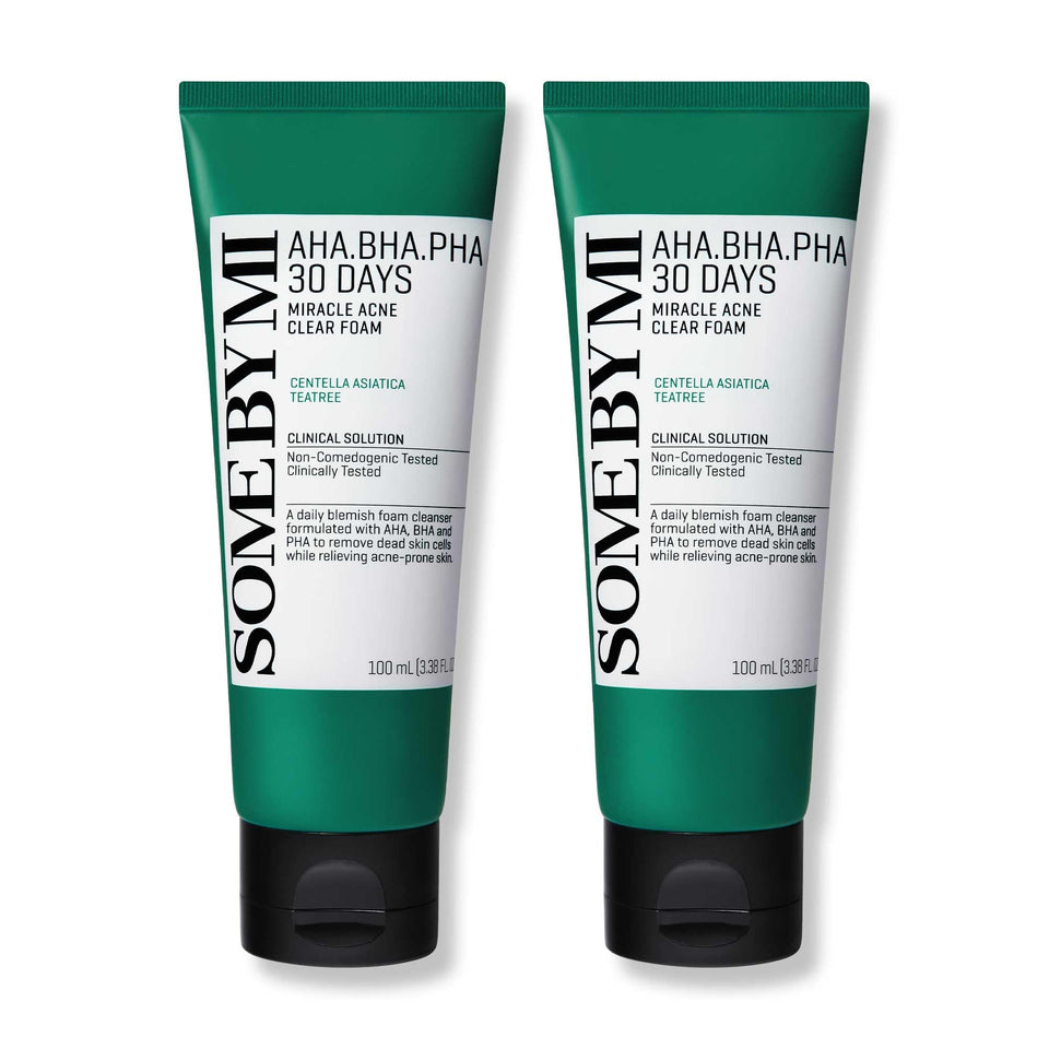 SOME BY MI front packaging showing twin pack and clear acne benefits