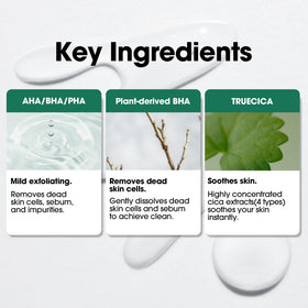 SOME BY MI ingredient label highlighting Truecica and Centella calming complex