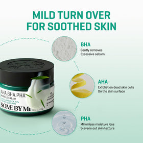 SOME BY MI label close-up highlighting active ingredients and clarifying benefit