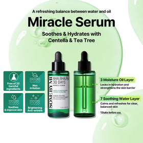 SOME BY MI dropper dispensing serum demonstrating precise application and control