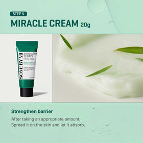 SOME BY MI lifestyle bathroom shelf showing kit used in daily skincare