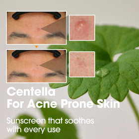 SOME BY MI applied to cheek illustrating non-greasy finish and fast absorption