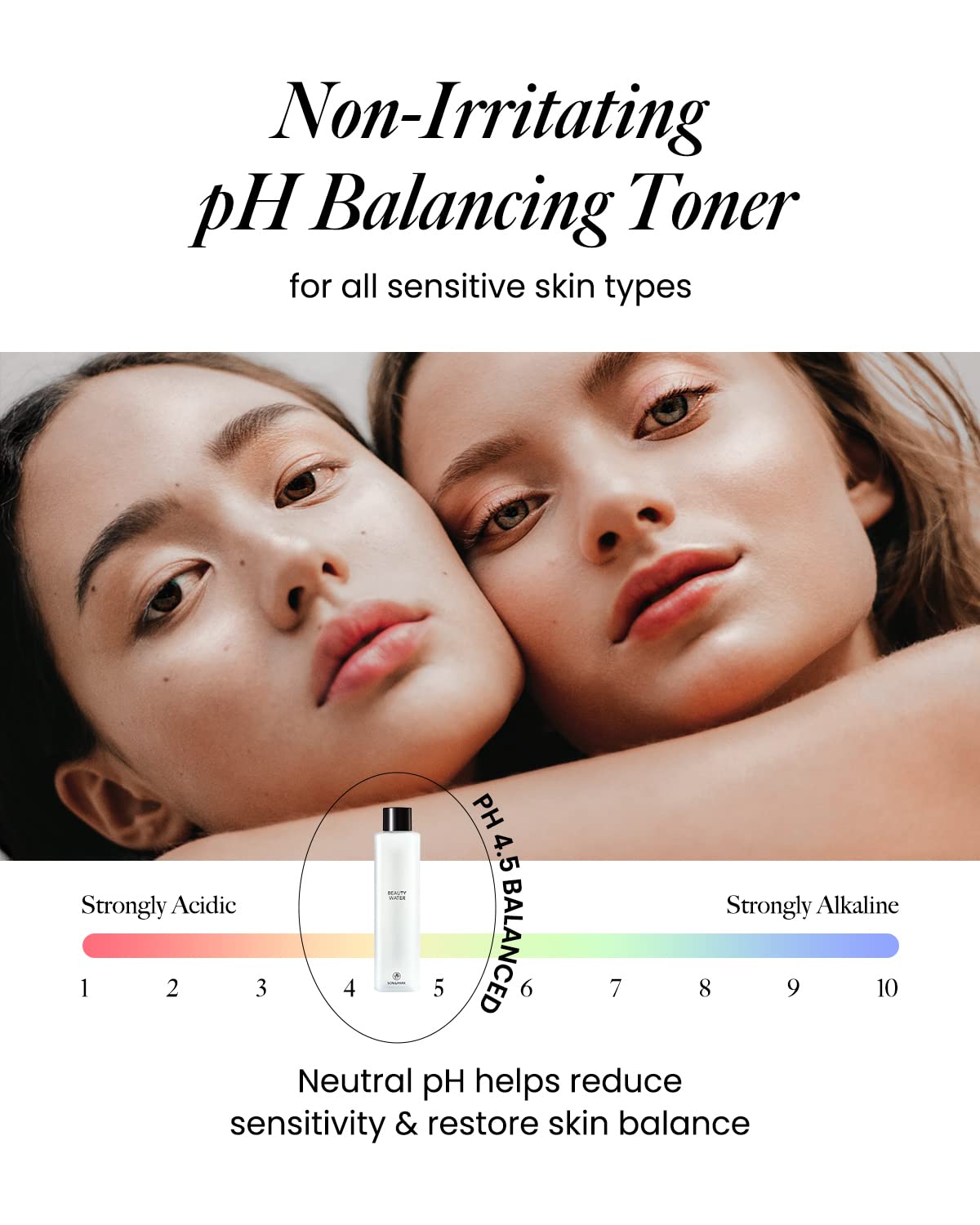 SON&PARK Beauty Water in bathroom setting for easy daily skincare routine