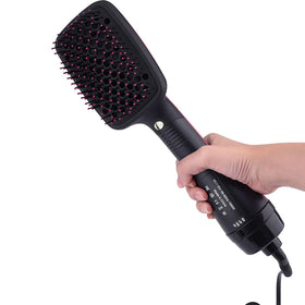 Sonew front view of brush dryer showing paddle for faster styling and coverage