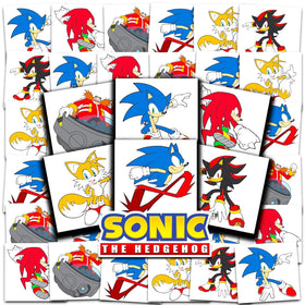Sonic The Hedgehog front packaging showing 72 tattoos and branding benefits sharing