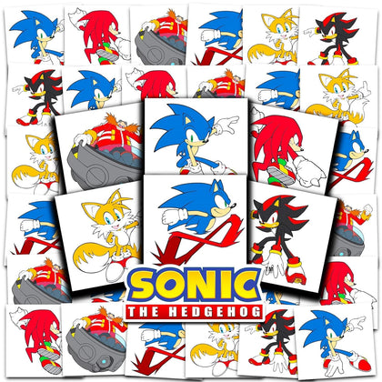 Sonic The Hedgehog front packaging showing 72 tattoos and branding benefits sharing