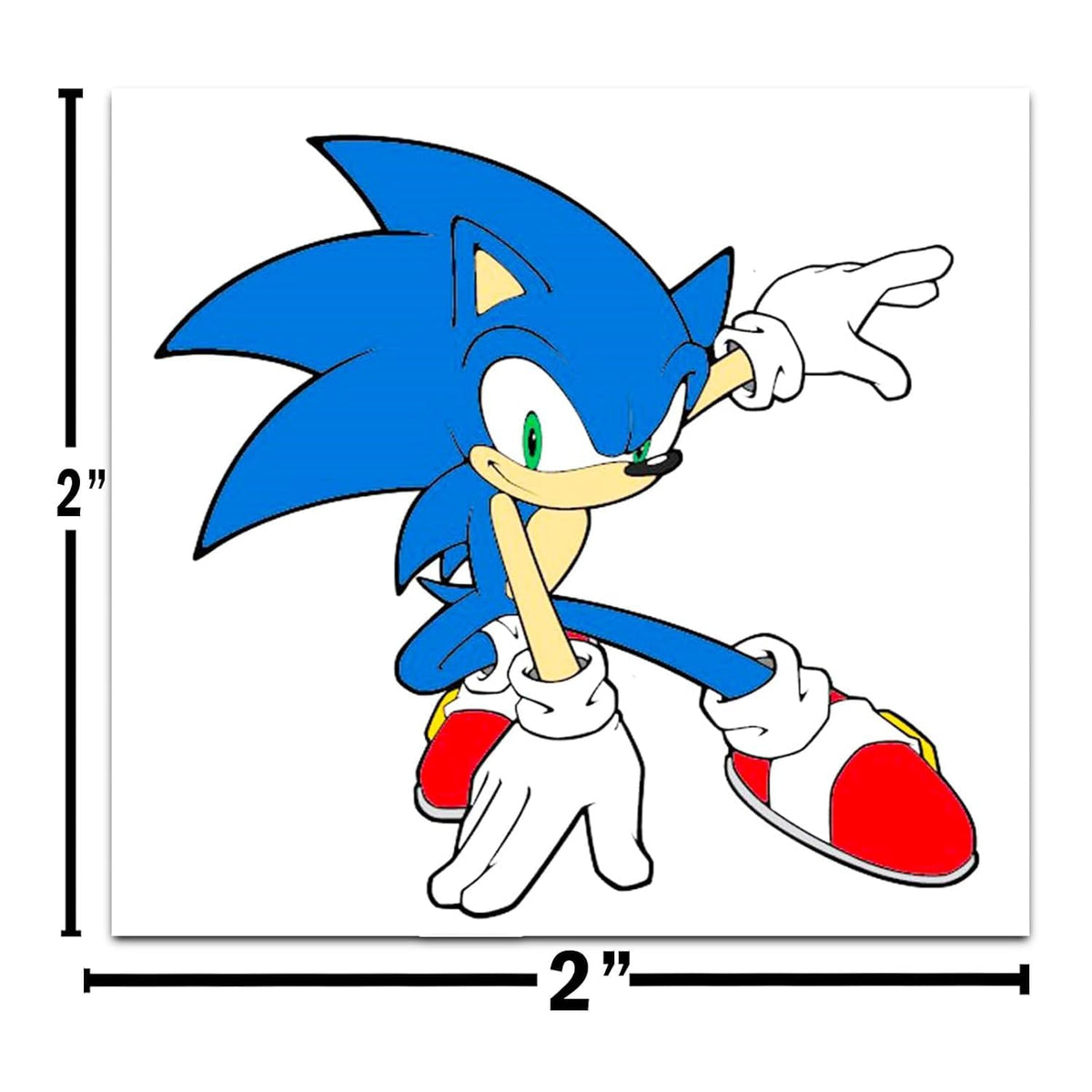 Sonic The Hedgehog child applying tattoo with sponge showing quick easy application benefit