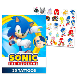 Sonic The Hedgehog tattoo applied on arm illustrating quick, safe fan decoration