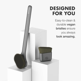 SONN brush bristle close-up showing vegan fibers for gentle application