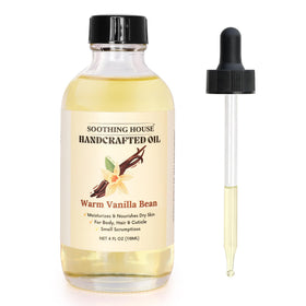 Soothing House front bottle showing warm vanilla bean and moisturizing benefit