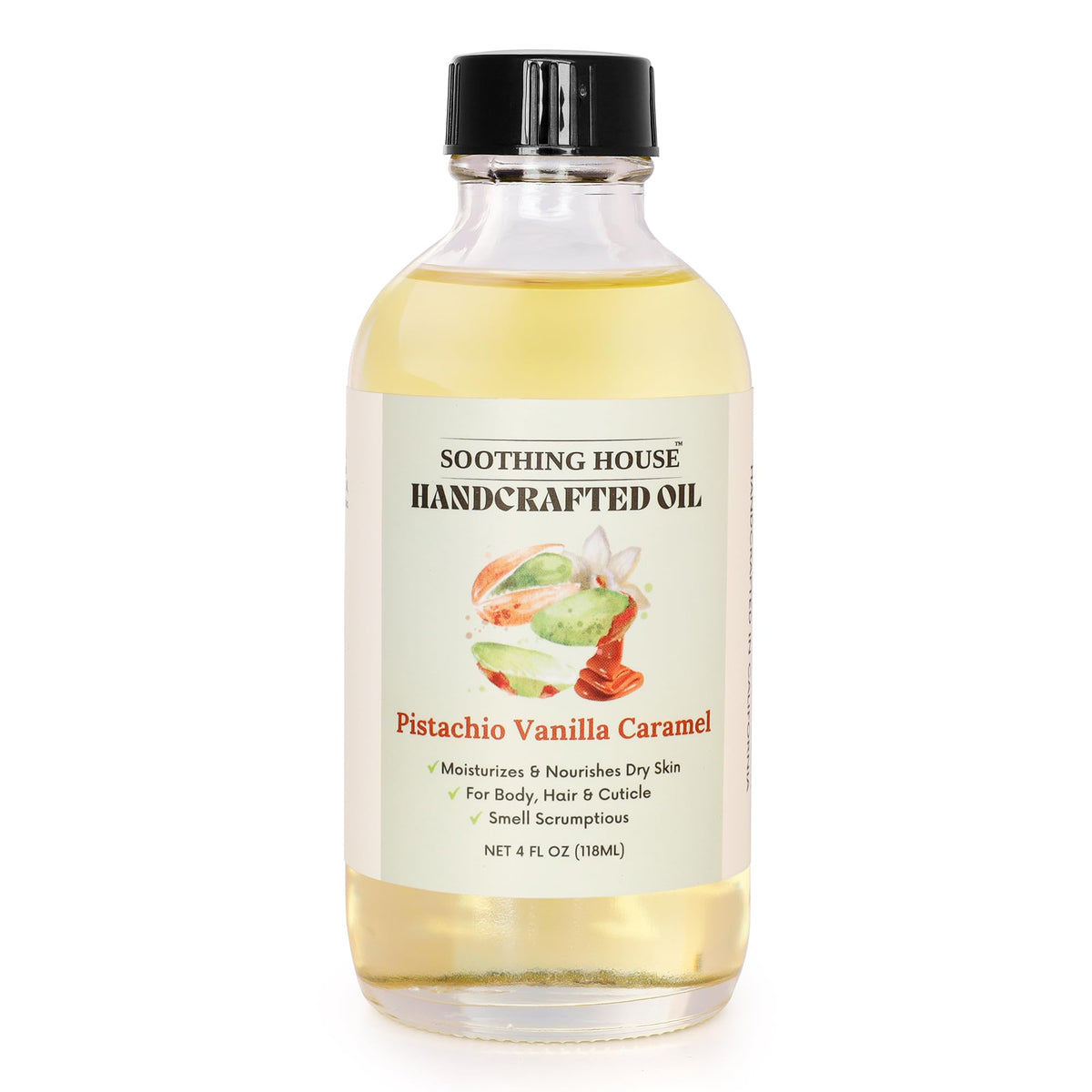 Soothing House oil pour texture close-up demonstrating lightweight, non-greasy absorption benefit