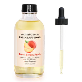 Soothing House front packaging showing bottle and peach scent benefit
