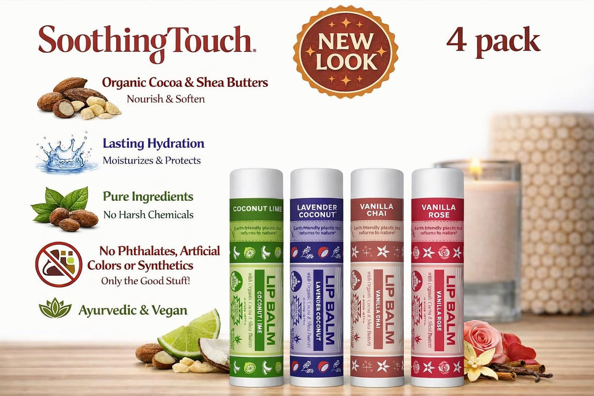 Soothing Touch close-up of balm texture highlighting smooth, hydrating finish
