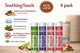 Soothing Touch close-up of balm texture highlighting smooth, hydrating finish