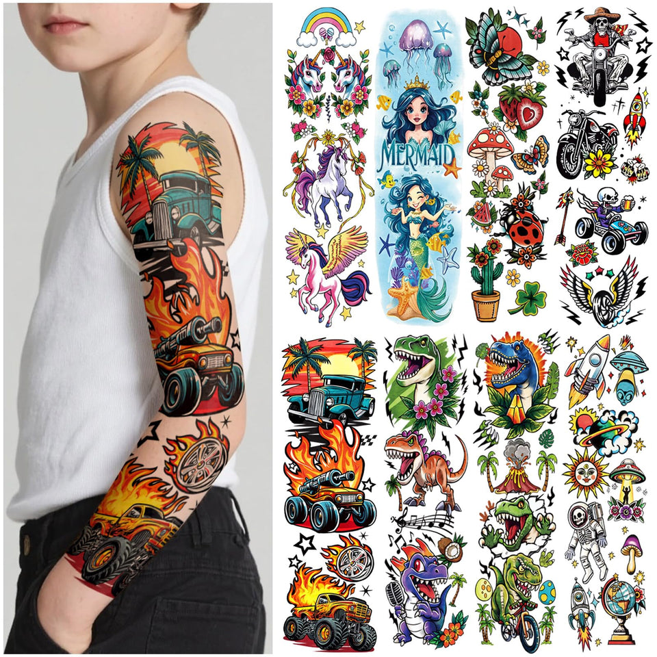 SOOVSY front packaging showing full 52-piece tattoo set and variety benefit