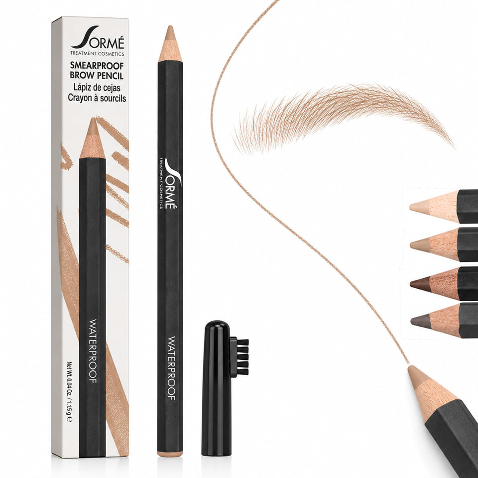 SORMÉ front packaging showing pencil and spoolie for easy defining