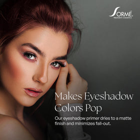 SORMÉ primer on vanity with makeup tools showing everyday use benefit