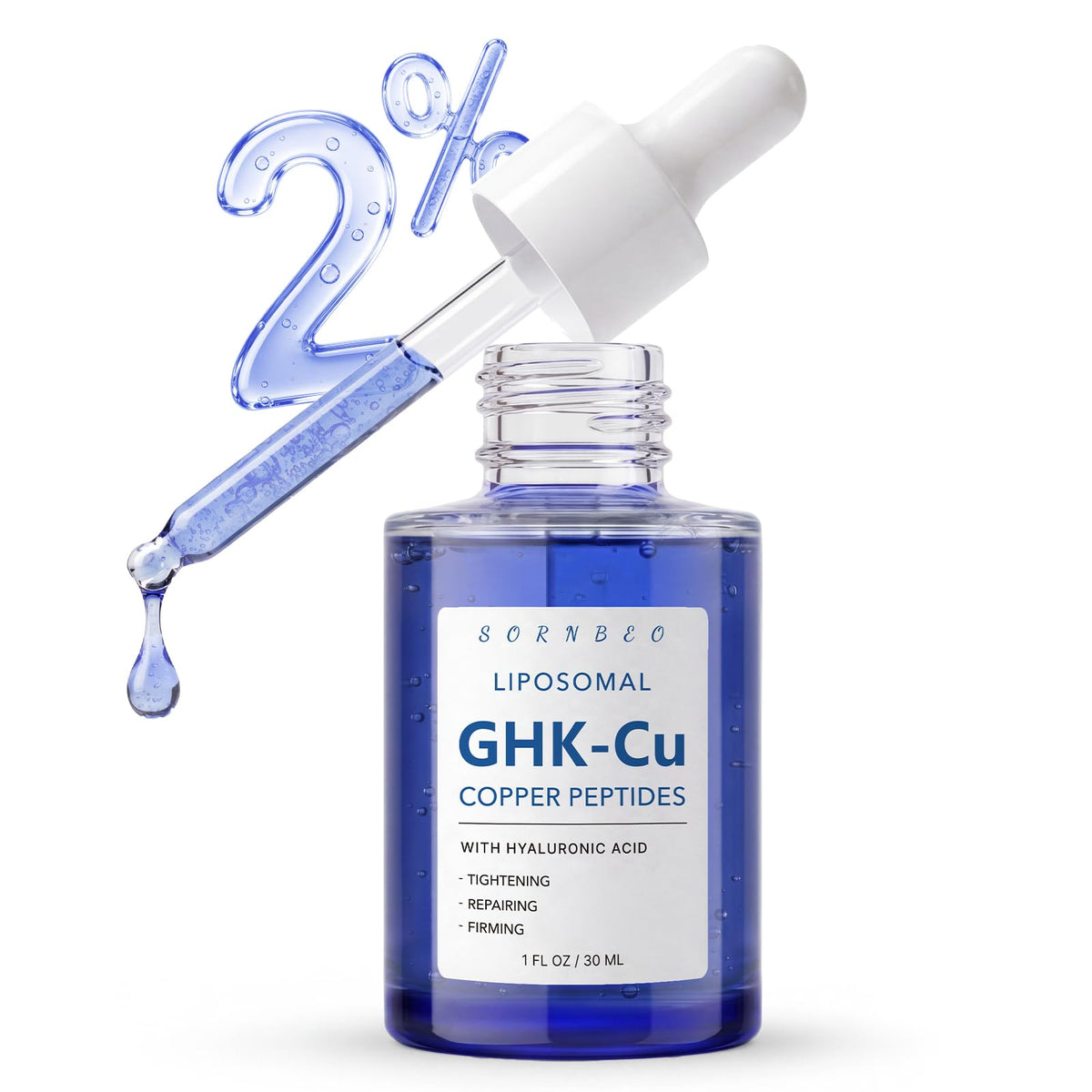 SORNBEO front bottle view showing sleek serum packaging and brand clarity