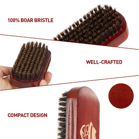 Sosoon brush boar-bristle close-up detailing firm natural fibers for detangling benefit