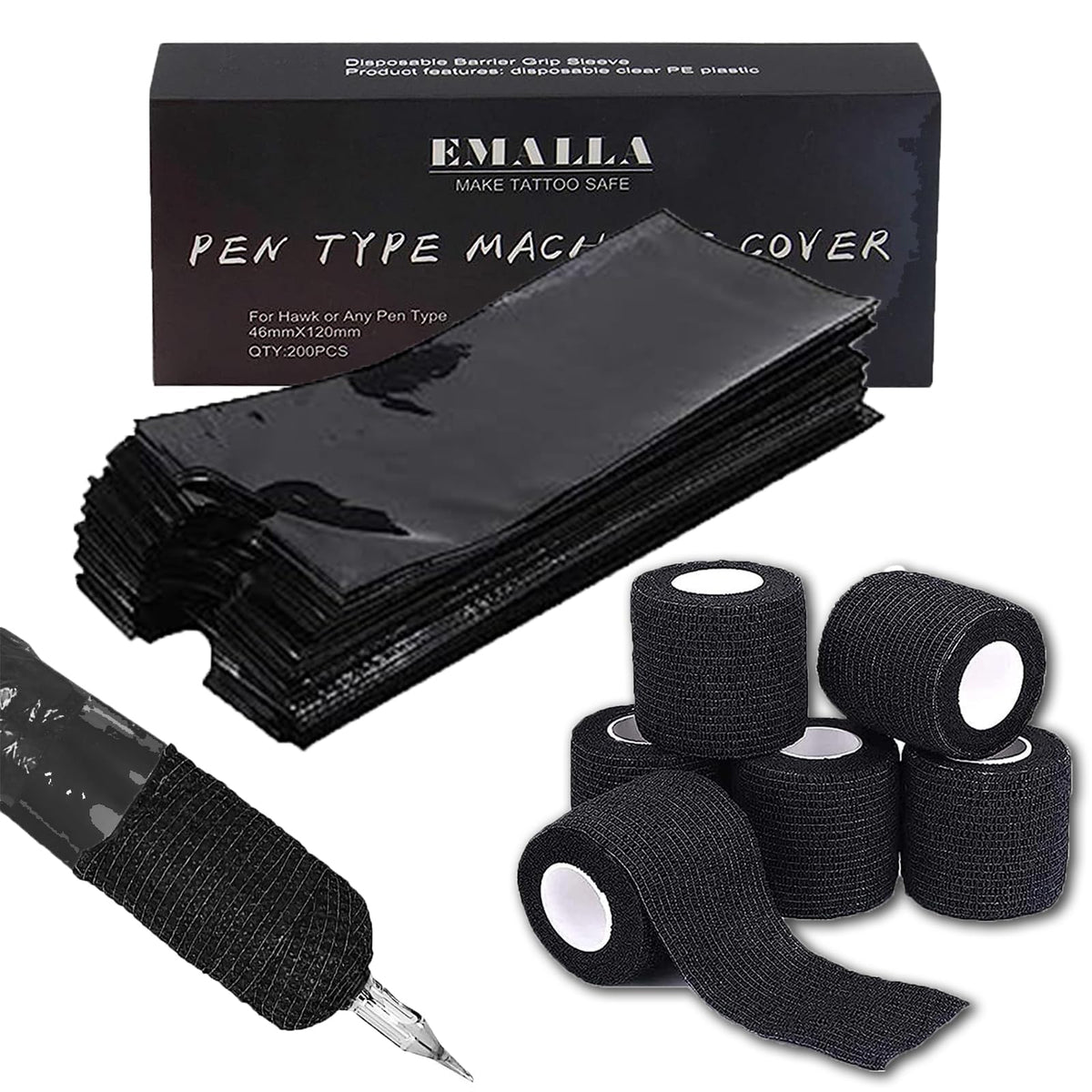 Sotica front packaging showing 200 pen covers for fast sterile prep