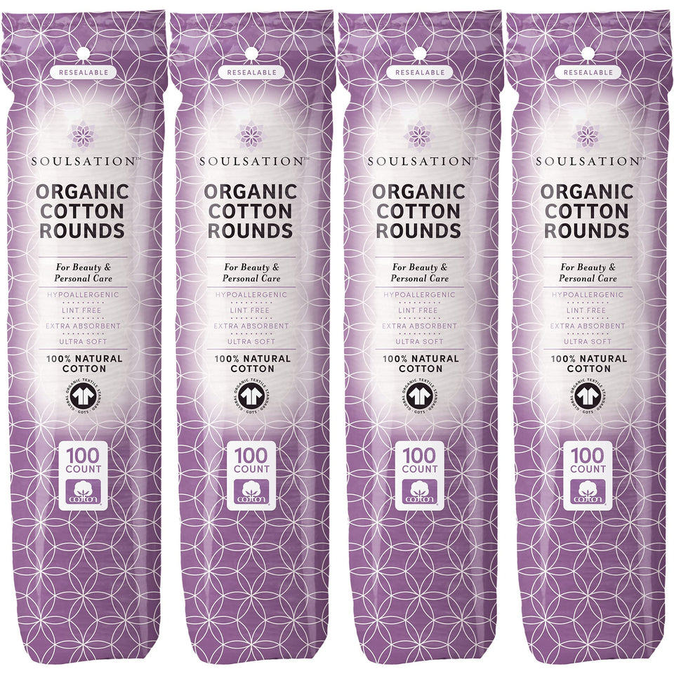 SoulSation front packaging showing 400 count and organic label, convenience benefit