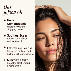 SOULSATION applying oil to hair ends to add softness and shine