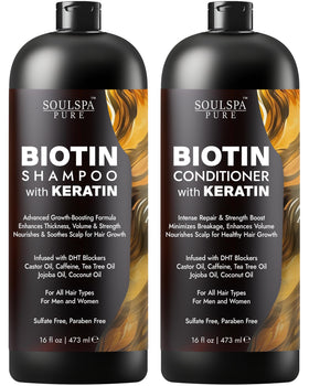 SOULSPA PURE front packaging showing both 16 fl oz bottles and benefits