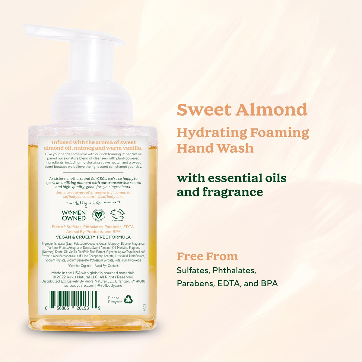 South Of France close-up foam texture demonstrating airy lather and moisturizing feel