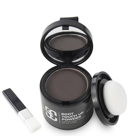 SOVONCARE compact front view showing dark brown shade and travel-ready design benefits