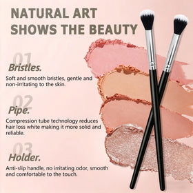 SOYOK close-up of synthetic bristles showing dense fibers and soft texture for smooth blending