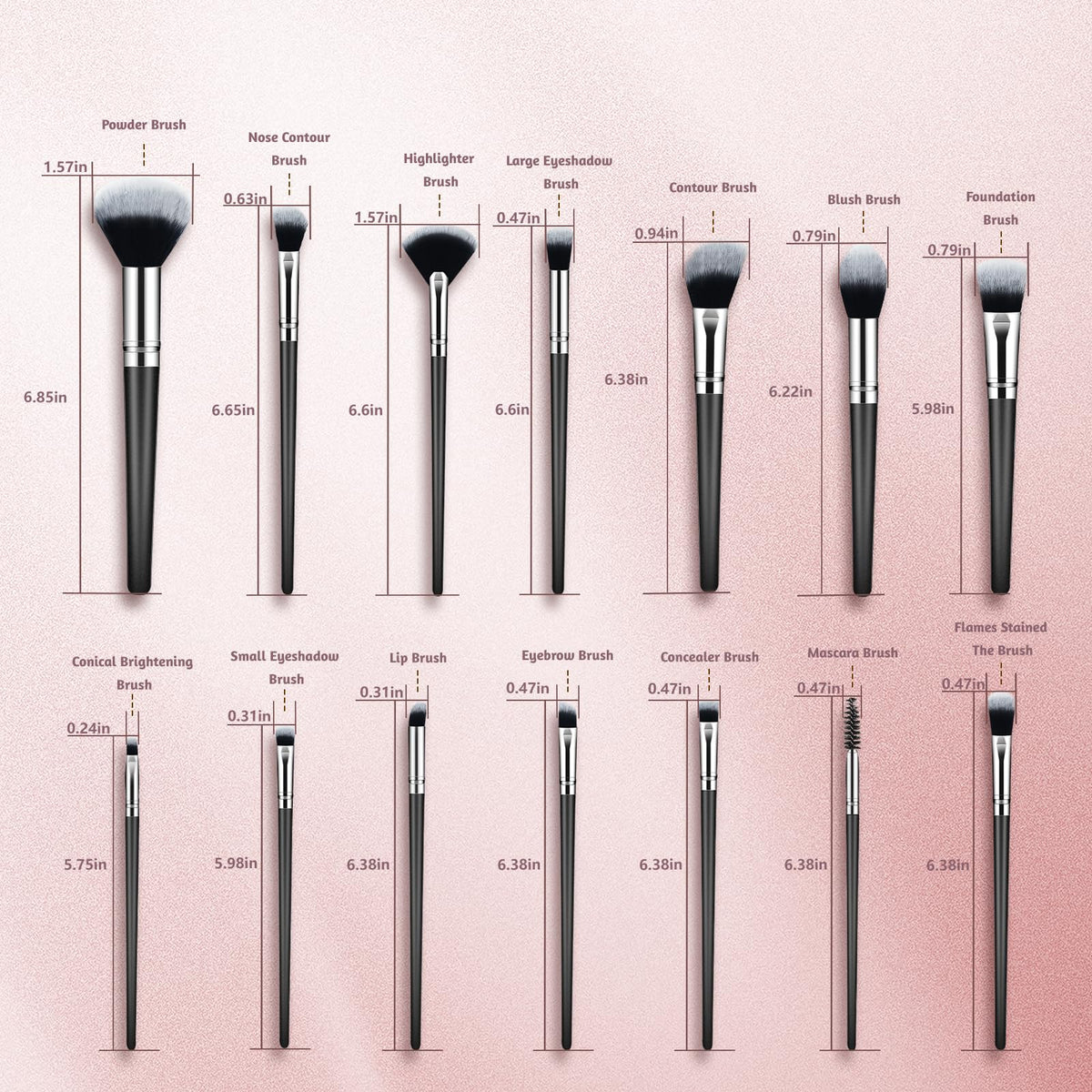 SOYOK brush held in hand for scale to show compact sizes and comfortable grip