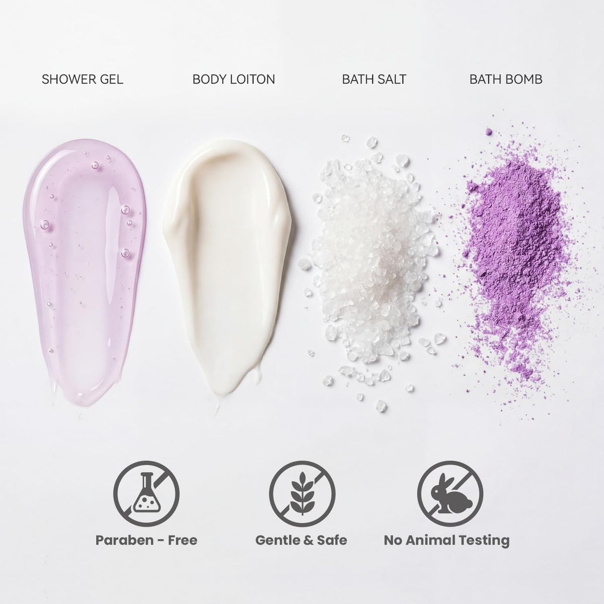 spa luxetique bubble bath bottle styled to create long-lasting aromatic bubbles