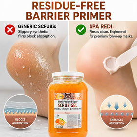 SPA REDI being applied to a client's foot demonstrating easy professional use