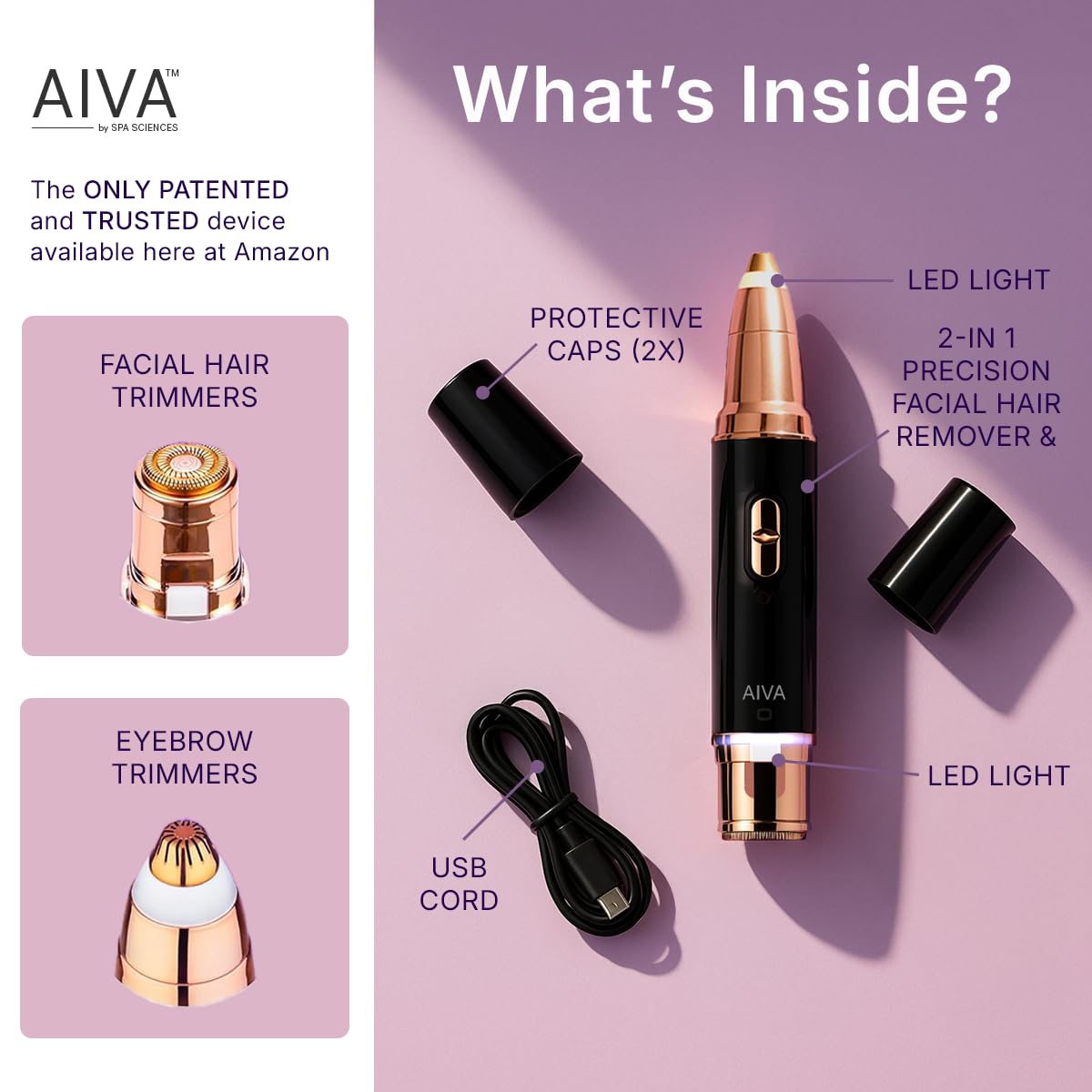 SPA SCIENCES AIVA back detail highlighting dual-ended functionality for convenience